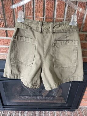 Banana Republic Olive Shorts with Tie Belt